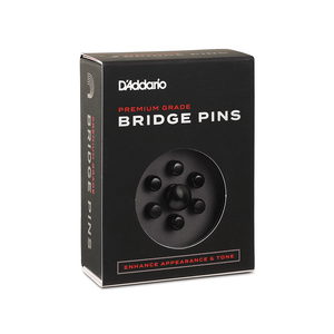 D'Addario Ebony Bridge Pins with Abalone