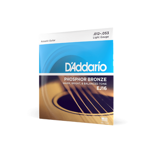 D'Addario 3 Pack Phosphor Bronze Light 12-53