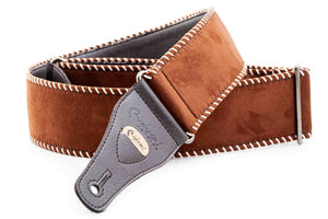 RightOn Guitar Strap Yeehaw Light Brown